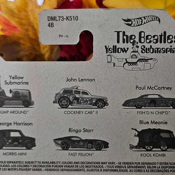 Hot Wheels The Beatles Yellow Submarine Kool Kombi 1:64 Diecast - Picture 6 of 8